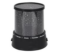 Fafeicy LED Star Projection Lamp for Bedroom, Night Light with 3 Color Twinkle Mode, 4.2 Inch Black Plastic Projector, 3 AA Battery Powered