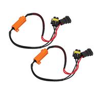 Fafeicy LED Tail Light Resistor Kit, Aluminum Alloy, 2-Pack | Hyper-Flash Error Decoding, Plug-and-Play Connector, -Resistant Housing, Headlight Fog Light Turn Signal Use