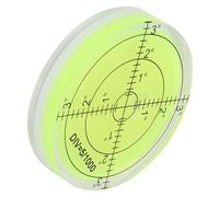 Fafeicy Level Bubble 60mm Round Bubble Level for Horizontal Calibration, ABS Plastic Bullseye with Crystal Clear View, 6x6x1.2cm Portable Tool for Balance Electronic Scale Camera