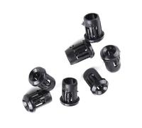Fafeicy Light Socket, 50Pcs Plastic Black Lamp Socket Diode Holder Socket LED Holders Panel Display Clip Bezel 3mm 5mm 8mm 10mm