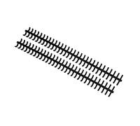 Fafeicy Loose Leaf Binding Spine, PP Material, 10mm Inner Diameter, 30 Hole Design for Office and Home Use (Black)