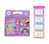 Fafeicy Magic Water Drawing Book, Reusable Water Coloring Book for Kids Portable No Mess Paint with Refillable Pen Educational Preschool Toy (Beauty Makeup)