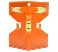 Fafeicy Magnetic Post Level, High Accurate ABS Angle Meter, Stable Back Design, A Good Helper at Work, Wide Application, Orange Color, for Wooden Pillars Installation with Simple