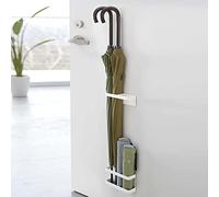 Fafeicy Magnetic Umbrella Stand, Height Adjustable Wall Mounted Rack Reminds for Rainy Days Carbon Steel Plate for Hotels Restaurants (Elegant White)