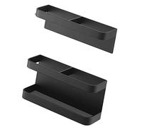 Fafeicy Magnetic Umbrella Stand, Height Adjustable Wall Mounted Rack Reminds for Rainy Days Carbon Steel Plate for Hotels Restaurants (Black)