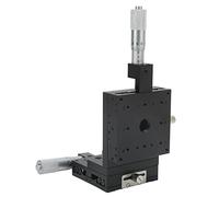 Fafeicy Manual XZ Linear Stage Aluminum Alloy Micrometer Sliding Table 80 X 80mm 0.01mm Accuracy ±12.5mm Stroke for Optical Instruments Laboratory Positioning
