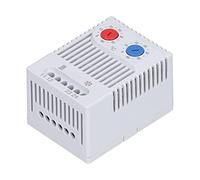 Fafeicy Mechanical Thermostat, Adjustable 0-60°C DIN Rail Heating Cooling Temperature Controller with Integrated NC NO for Enclosure Protection
