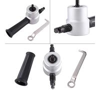 Fafeicy Double Head Sheet Metal Cutter Electric Power Drill Attachment Nibbler Cutting Tool kit, for Workshop, Home DIY and car Repair