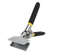 Fafeicy Metal Seaming Pliers, Manual Sheet Metal Bender Tool with Non Slip Handle, 3.15in Width Jaw for Straight and Curved Brink Forming (Straight)