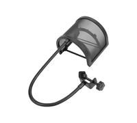 Fafeicy Microphone Pop Filter U Shape Windscreen, Large Size ABS Material Spit Protection Screen for Live Streaming Recording Voice Protection
