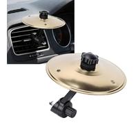 Fafeicy Mini Car Drum Cymbal Air Vent Decor 2 Set, Gold Metal Symbol for Drummers Music Lovers Car Gifts