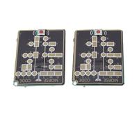 Fafeicy Morse Code Trainer Card with Real Time Feedback | PCB Electronic Learning Tool, Interactive LED Telegraph Practice, Audio and Silent Visual Modes