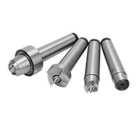 Fafeicy MT1 MT2 Wood Lathe Center Set 4 Pcs Turning Spur Cup Center for Woodworking Lathe Metal with Steel Construction (MT2)