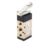 Fafeicy MV - 09 Pneumatic Reversing Valve 2 Position 5 Way 1 / 4in PT - Aluminum Alloy Roller Lever Mechanical Valve for Air Control Systems, Automation Equipment