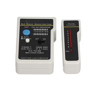 Fafeicy Net Cable Tester Auto Scan RJ45 RJ11 Wire Tracer Tool | Ergonomic ABS Shell, Anti Drop Design, On Site Construction, BNC Compatibility, Leather Case, Fast Switch Function