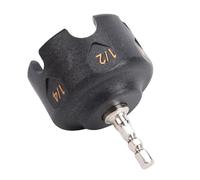 Fafeicy Nut Removal Drill Attachment Hex Shank Nut Driver Extractor Tool for Threaded Rods 1/4 3/8 1/2 Inch Heavy Duty Pipe Rack Support Systems