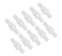 Fafeicy One Way Check Valve PP Material Resistant Water Stop Valve with Spring for Fish Tank Industry (12mm Translucent)