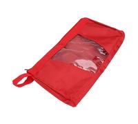 Fafeicy Oxford Tool Pouch, Thick 1680D Oxford Fabric Splashproof Carry Bag with Smooth Metal Zipper, for Small Tools Office Supplies Cosmetics (Red Tool Storage Bag, 109-9)