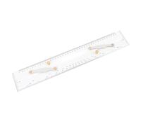 Fafeicy Parallel Sea Navigation Line, 450 Mm Acrylic Easy to Use in High Transparency Parallel Ruler, the Transparent Scale of the Marine Chart of Łódź