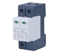 Fafeicy Photovoltaic DC Protector PV DC Arrester DIN Rail Mount Protective Device 2P 40KA 600VDC with Remote Alarm Terminal for Solar Panel System Power Line Protection