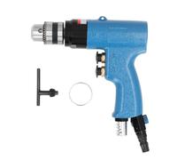 Fafeicy Pneumatic Drill Aluminum Shell Speed Adjustable Air Driven Drill 3/8 Inch 2600RPM for Industrial Workshops Professional Tasks
