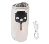 Fafeicy Portable Cordless Bottle Warmer Rapid Warming with Temperature Display Beige for Travel