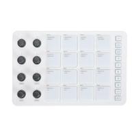 Fafeicy Portable MIDI Beat Pad with 16 RGB Drum Pads, Wireless Controller with 8 Knobs, Ideal for Music Production and Live Performance