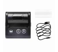 Fafeicy Portable Mini Thermal Receipt Printer, Wireless Connection, 57mm High-Speed Printer for Restaurants and Retail Shops (Black)