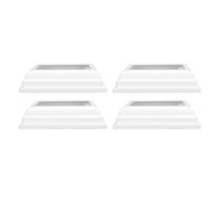 Fafeicy Post Skirt Split Type Post Base Cover 4 X 4 Inch 4PCS White Decorative Trim Easy Install Replacement for Deck Fence Porch Handrail Posts