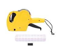 Fafeicy Price Labeling Machine, Instant Setup and Clear Impressions, Handheld Pricing Gun with 10000 Labels and 2 Ink Rollers for Store Staff Supermarket Workers Yellow