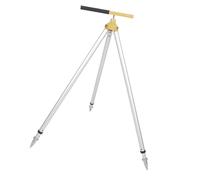 Fafeicy Prism Pole Tripod Aluminum Alloy Survey Tripod with 75 to 120cm Adjustable Height Stable Triangular Base for GPS Pole Total Station Construction Surveyors