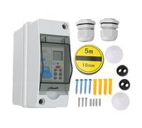 Fafeicy Programmable Timer Relay Digital DIN Rail 24 Groups Countdown