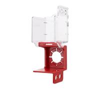 Fafeicy Push Button Switch Lockout Emergency Stop Protector Cover Knob Add Box with Key Lock Red PC Engineering Plastic, Convenient Locking Mechanism, Wide Compatibility, Versatile