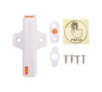 Fafeicy Push to Open Latch 40N Mechanical Spring Heavy Duty 10 Pcs | Cabinet Touch Catch, ABS Material, RV Doors, Frameless Drawers, 0 to 6mm Adjustment, Adhesive Installation
