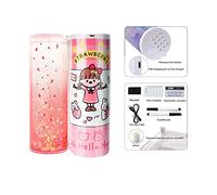 Fafeicy Quicksand Pencil Case, Magnetic Clasp Exquisite Intelligent Password Pencil Box with Calculator, for Kids, Multi Kinetic Pencil Box, More Storage Space (Strawberry Party)
