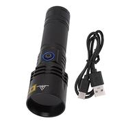 Fafeicy Rechargeable UV Flashlight 365nm, 20W Ultraviolet Torch for Pet Urine Detection, Black Light with USB Type-C Charging, Aluminium Alloy Body