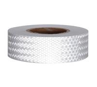 Fafeicy Reflective Safety Warning Tape Strip Sticker Car Reflective Tape, Stereo Feeling, Water Resistants, Long Service Life, Strong Reflectivity, Suitable for Road Transport (Silver)