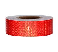 Fafeicy Reflective Safety Warning Tape Strip Sticker Car Reflective Tape, Stereo Feeling, Water Resistants, Long Service Life, Strong Reflectivity, Suitable for Road Transport (Red)