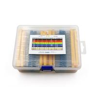 Fafeicy Resistor Kit 2600Pcs 130 Values 1/4W 1% Metal Film Assortment | Resistor Assortment with Color Code Guide, Suitable for Breadboard Circuits, Electronic Experiments, Projects, Students