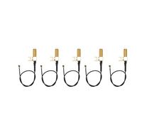 Fafeicy Rf Extension Cable, 5PCS Rf Extension Pigtail, Cable Welded Plate SMA Elbow to Terminal Antenna Pigtail