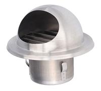 Fafeicy Round Wall Air Vent, 60 Model 117mm Outer Diameter | 45° Angled Louvres Rain Defence Pest-Blocking Grille Kitchen Bathroom Extractor External Wall Exhaust, Home Ventilation Cover