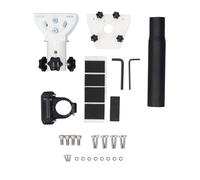 Fafeicy Satellite Roof Mount for Gen 3 Antenna, 360-Degree Rotation and 160-Degree Tilt Adjustable Mounting Kit with Stainless Steel Pipe, Fits 0.9-1.1 Inch Poles for RV Roof and