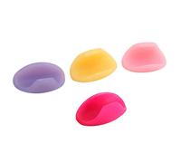 Fafeicy Silicone Flute Thumb Rest for Flute, 4Pcs, 4 Colors Cushion Finger Rest, Eliminate Fatigue and Stress, Maintain Correct Finger Position with Rose Red, with Yellow, for Flute