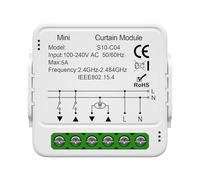 Fafeicy Smart Curtain Switch Module App Voice Control Timer 39.2x39.2x18mm ABS for TuyaSmart with Home Automation Scenes Group Share Roller Shutter Blind (Polycarbonate（PC料）)