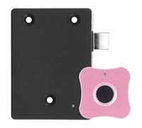 Fafeicy Smart Fingerprint Lock Semiconductor Biometric Cabinet Lock 0.5s Fast Unlock 360 Degree Recognition 20 Fingerprints with AI Self-Learning Algorithm USB (Flower Shaped Aluminum Alloy Panel