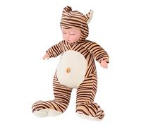 Fafeicy Soft Baby Doll, Sweet Baby Doll, Tiger Electric Music Toy for Toddler, 40cm/ 15.7in