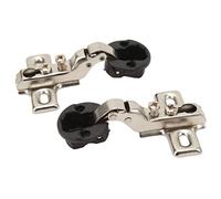 Fafeicy Soft Close Hinge, 2pcs 26mm Hole Soft Close Hinge, Kitchen Closing Cabinet For Cabinet Glass Door, Locks (Half Cover)