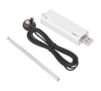 Fafeicy Software Defined Radio, with Telescopic Antenna Base and 1PPM TCXO 480kHz-1.87GHz Range for Aviation ADS B and Weather Satellite Monitoring