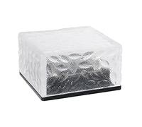 Fafeicy Solar Glass Brick Light, LED Ground Light, Blue, ABS Material, 67 x 67 x 52 mm, 600mAh Battery, Automatic Outdoor Garden Path