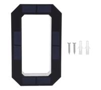 Fafeicy Solar Lighted House Number 0, Backlit Illuminated Exterior Modern House Number Light, Water Proof LED Sign 9 Inch Black